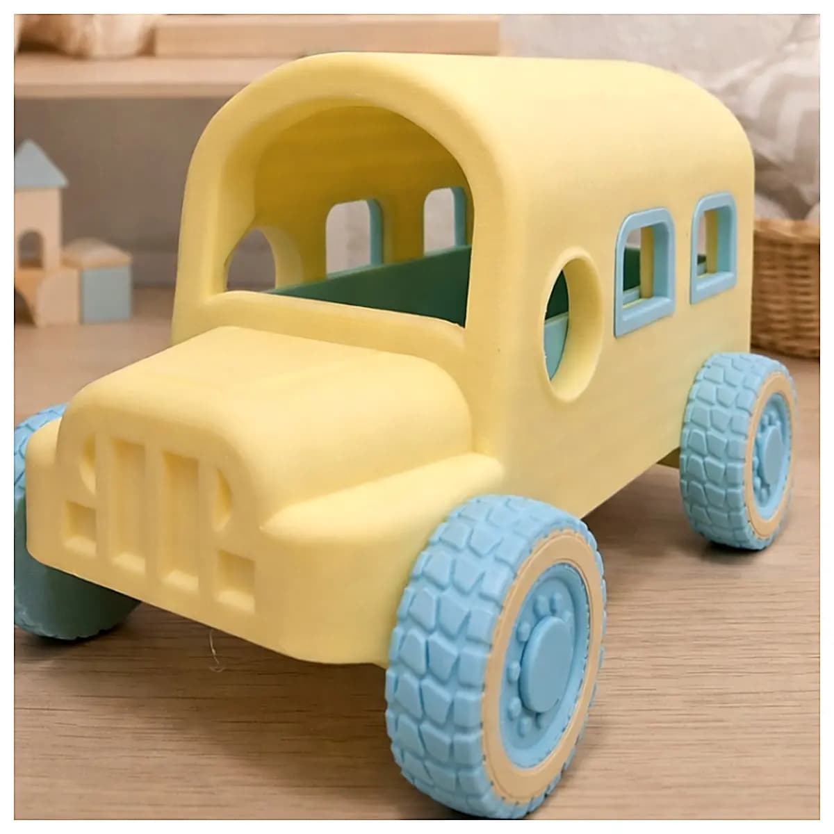 Kids Art Supply Organizer Toy School Bus Crayon Storage Box Drawing Tools Holder Creative Pencil Case Multi Function Learning Supplies Kindergarten Ch