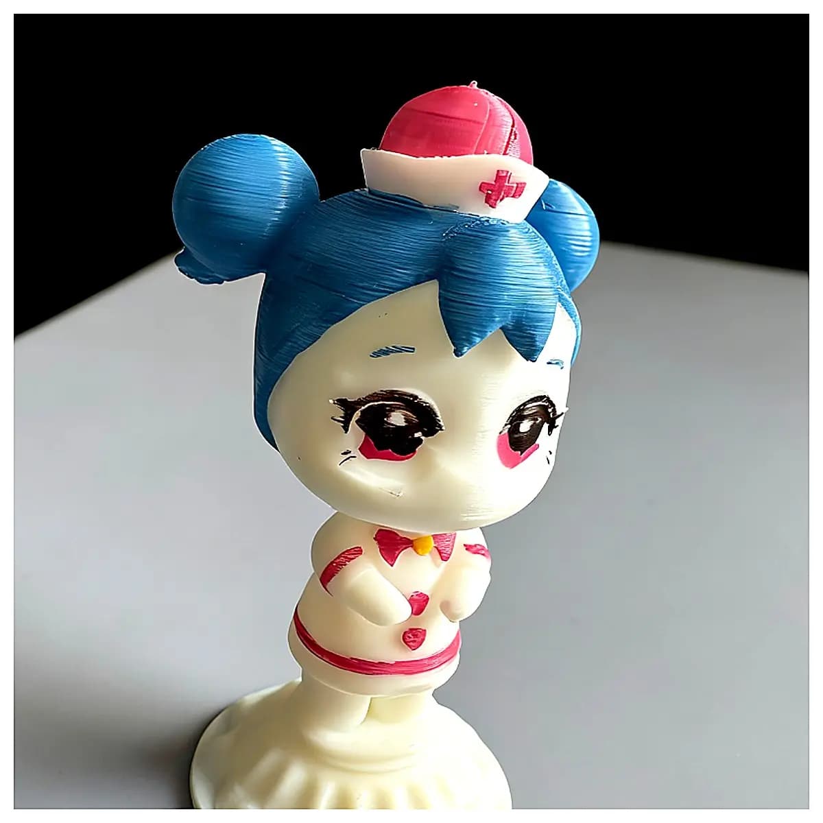 Cupcake Decor Set Cute Nurse Print ing Cake Decoration Toy Fun Figurine Pastel Cupcake Accessory