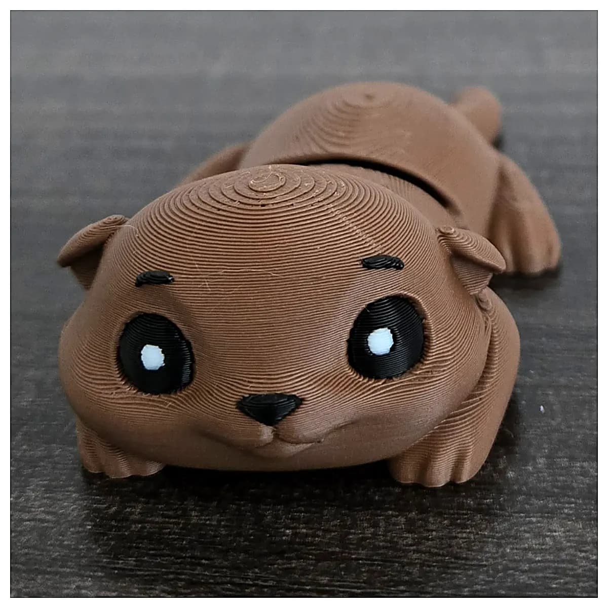 Moving Otter Toy Flexible Joint Plush Animal Otter Model Pet Figure Kids Educational Toy Otter Accessories