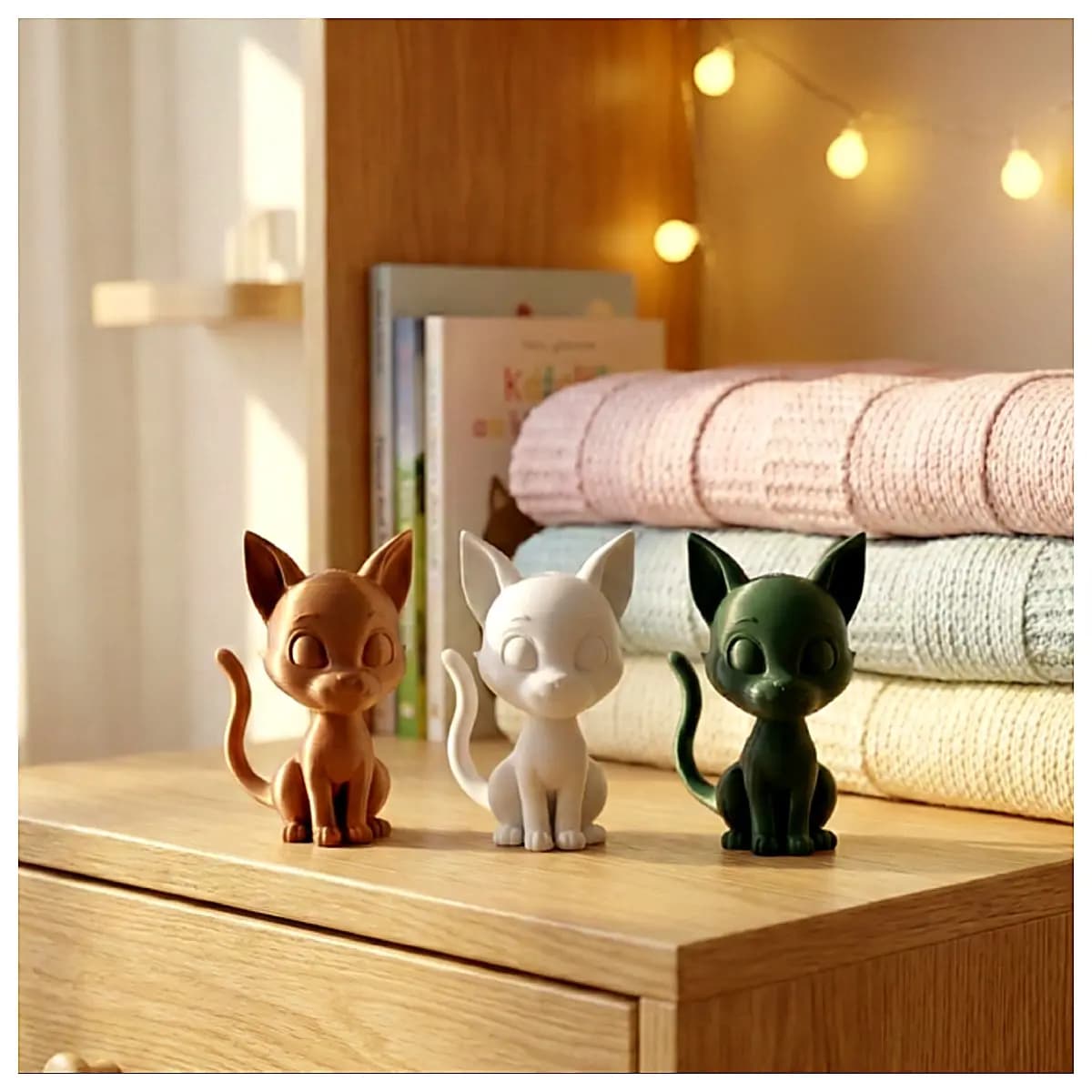 Cute Q Version Cat Printer 1 Hour Ultra Fast Printing Desktop Mini Printer Photo Printing Cartoon Printing Home Printing Quick Print