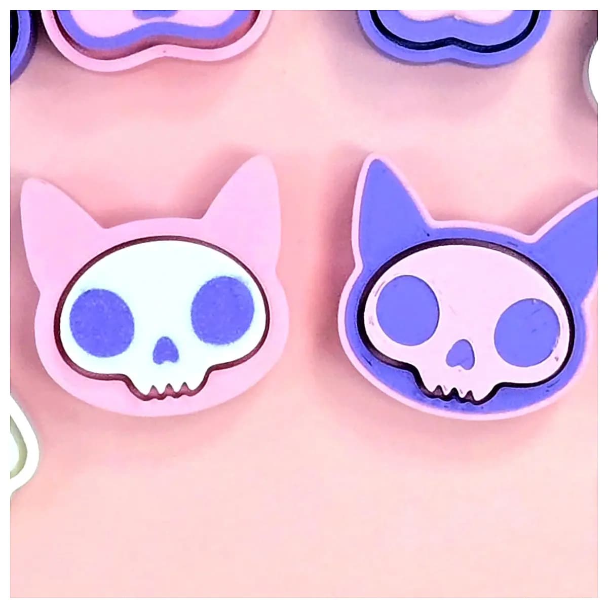 Cute Cat Skeleton Clicker Toy Desk Puzzle Game Kids Fun Cat Training Stress Relief Learning Tool Child Gift