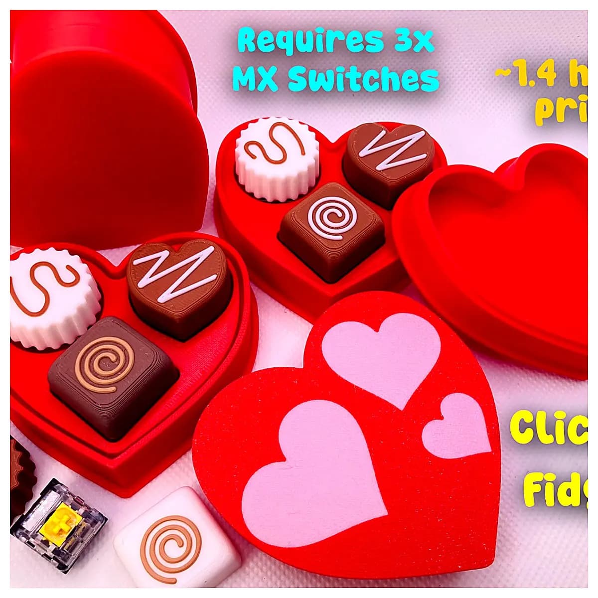 Valentine s Day Gift Box Popcorn Box Stress Relief Toy Novelty Puzzle Box Party Favors Unboxing Gift
