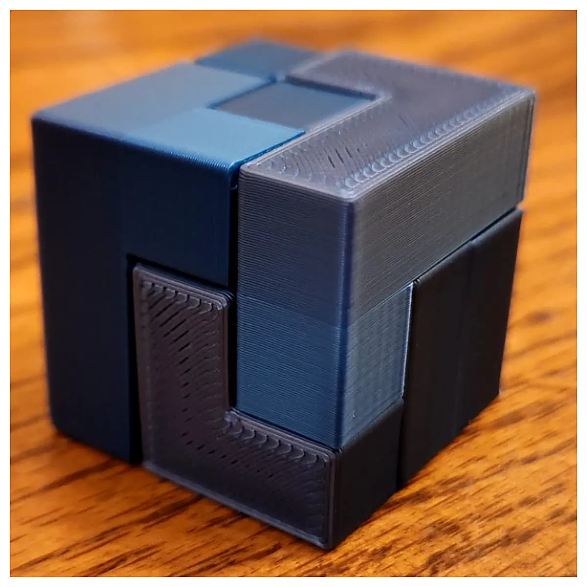 Rapid 3D Printed Puzzle Cube DIY Brain Teaser Toy Geometric Shapes Kids Education Creative Build Model Making