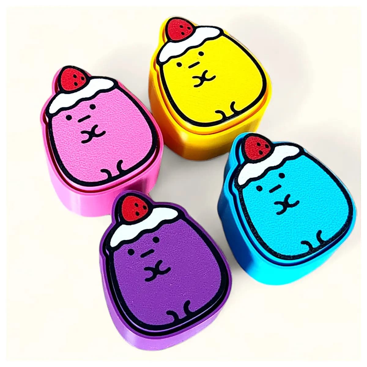 Sumikko Gurashi Tapioca Squeezable Toy Clicker Block Puzzle Fun Kids Soft Rubber Playtime Unboxing Game