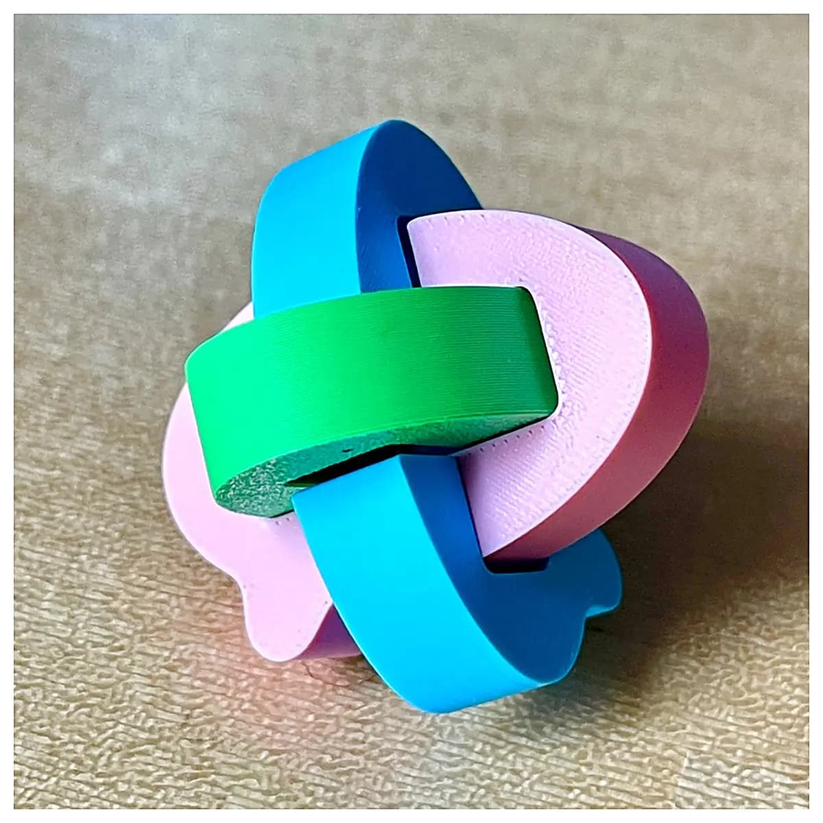 Three Piece Interlocking Puzzle Toy Set Child Educational Toys Brain Teaser Games Cognitive Development Early Learning Parent Child Play