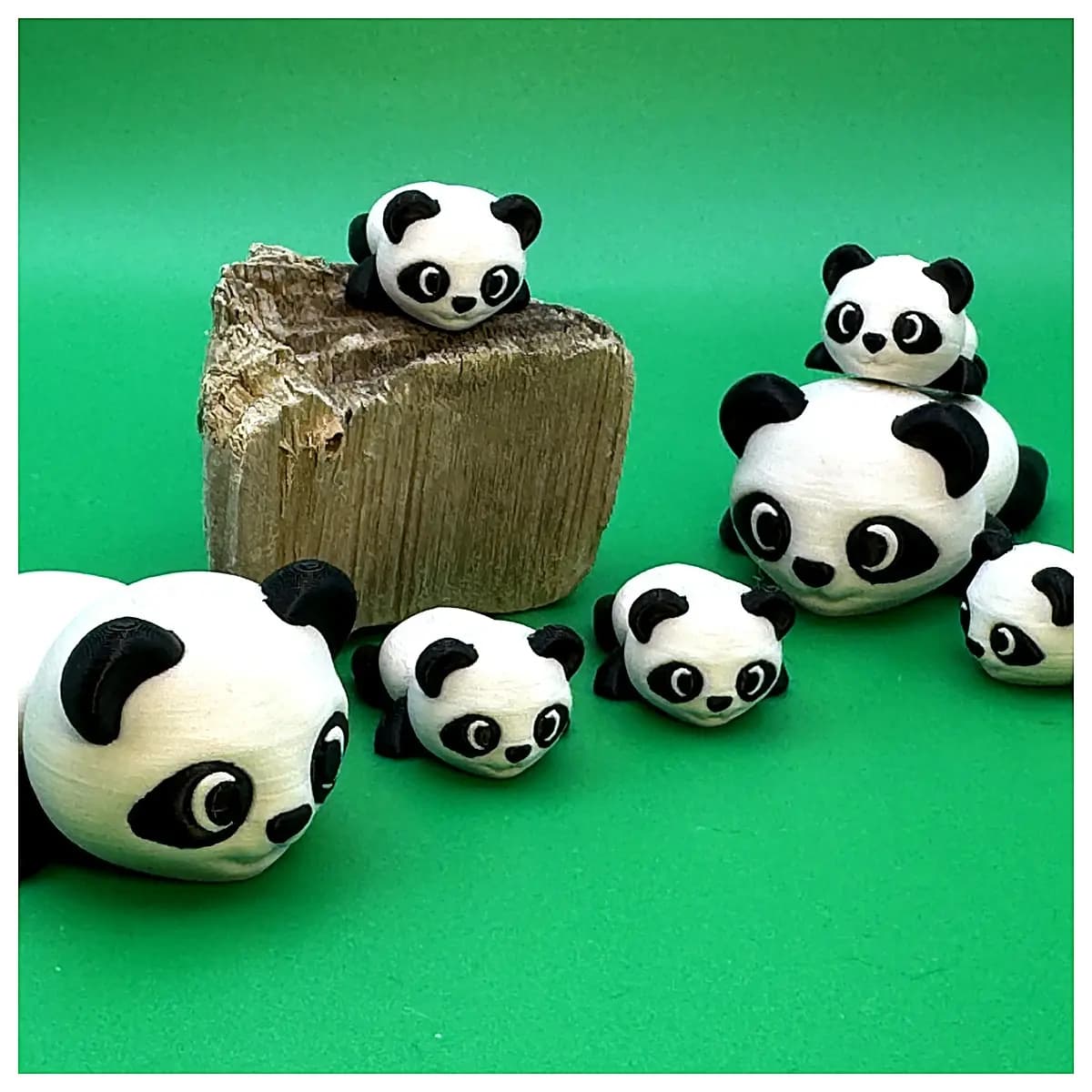 Lying Panda Plush Toy Cute Bicolor Panda Companion Plushie Stuffed Animal Kawaii Friends Panda Family