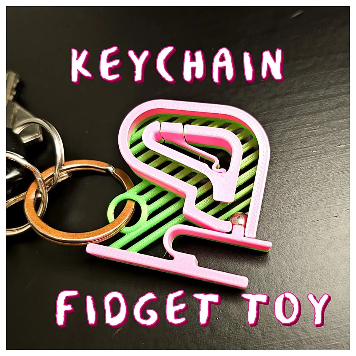 Mini Bead Track Keychain Stress Relief Toy Bead Track Stress Toy Fun Mini Game Desktop Decoration Kids Puzzle Toy