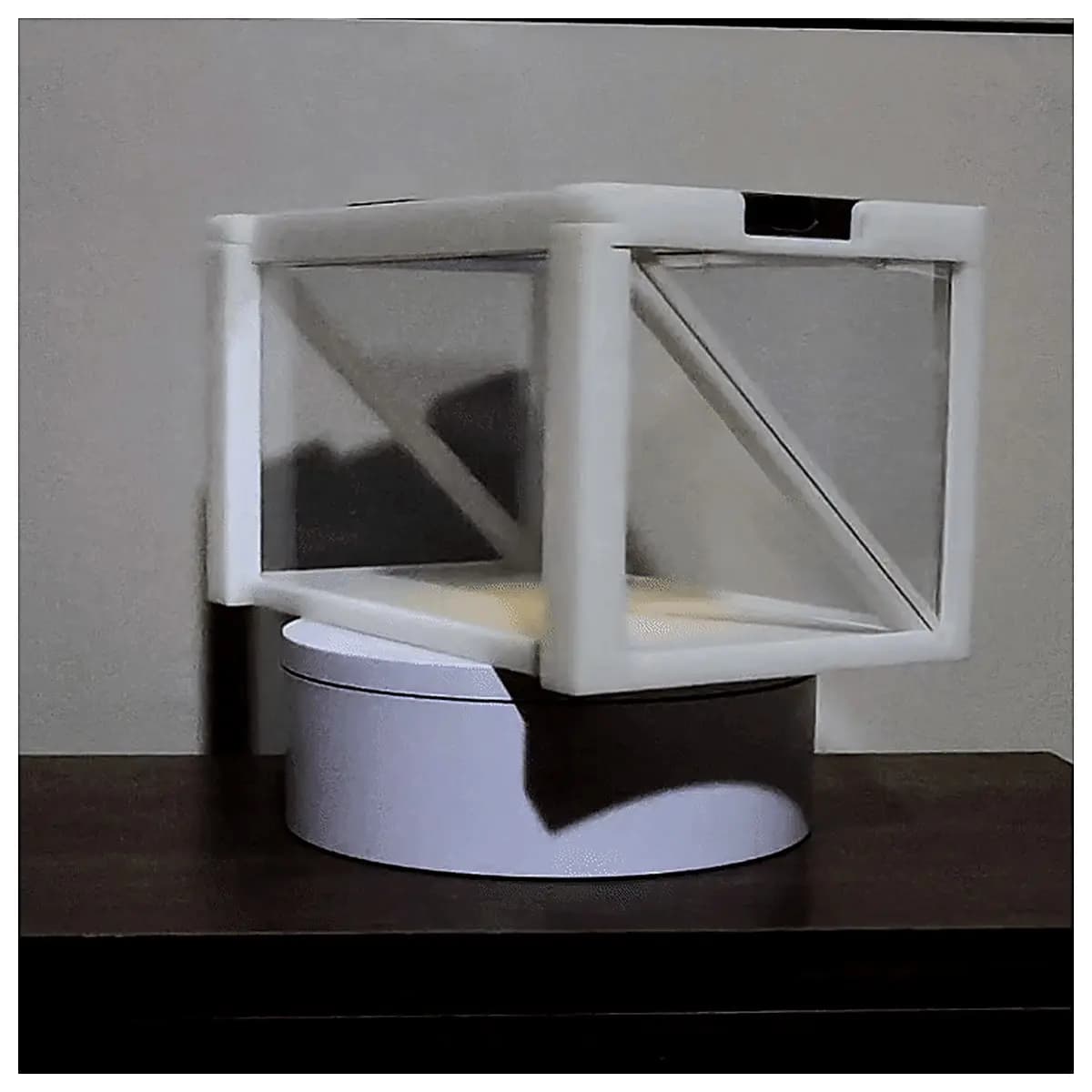 Hologram Projector Desktop Stand Golden Horse Hologram Phone Display Holder Decoration Creative Accessory Phone Stand Parts