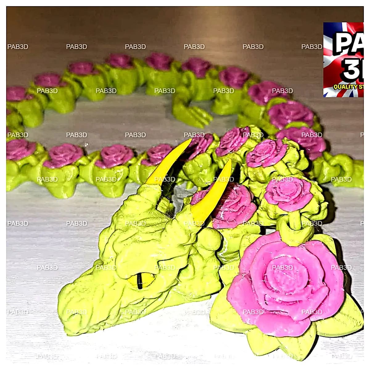 Moving Joint Rose Dragon Toy Flexible Joints Realistic Dragon Model Kids Toys Pet Toys Plush Figure Dragon Roleplay