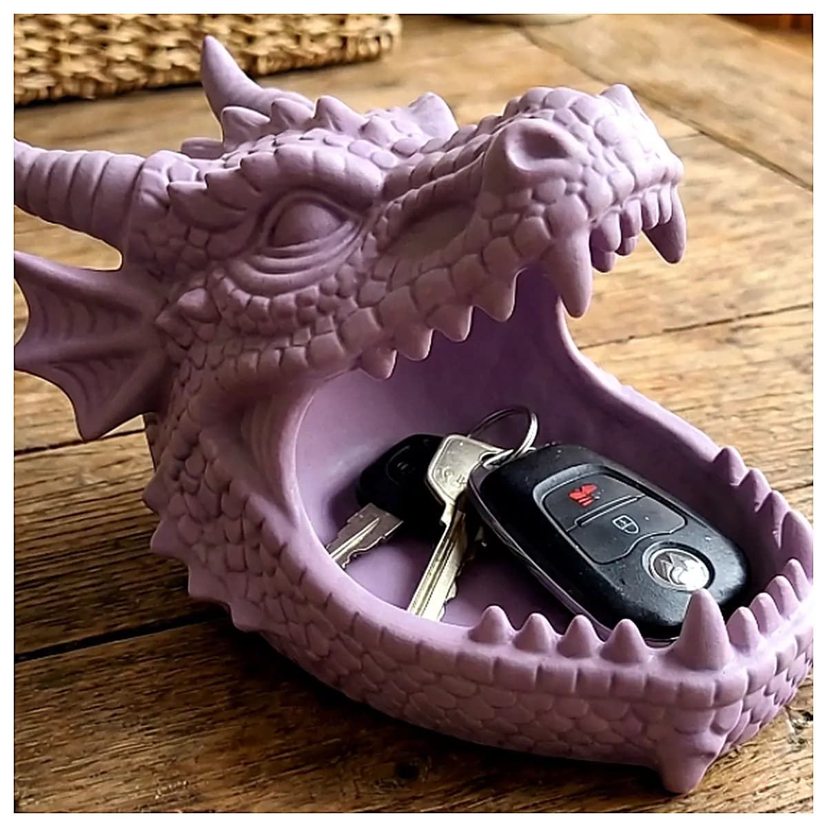 Tabletop Game Accessories Dice Tray Key Holder Desktop Organizer Dice Mat Game Mat Desktop Storage Dragon Head Dice Game Props