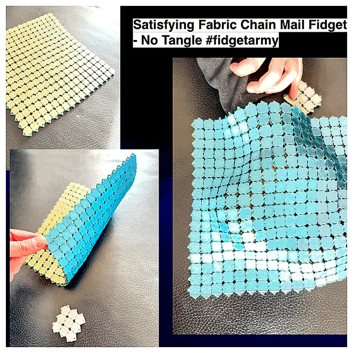Stress Relief Squirming Toy Soft Fabric Coil Toy No Tangles Anxiety Relief Fun Puzzle Adult Child Play