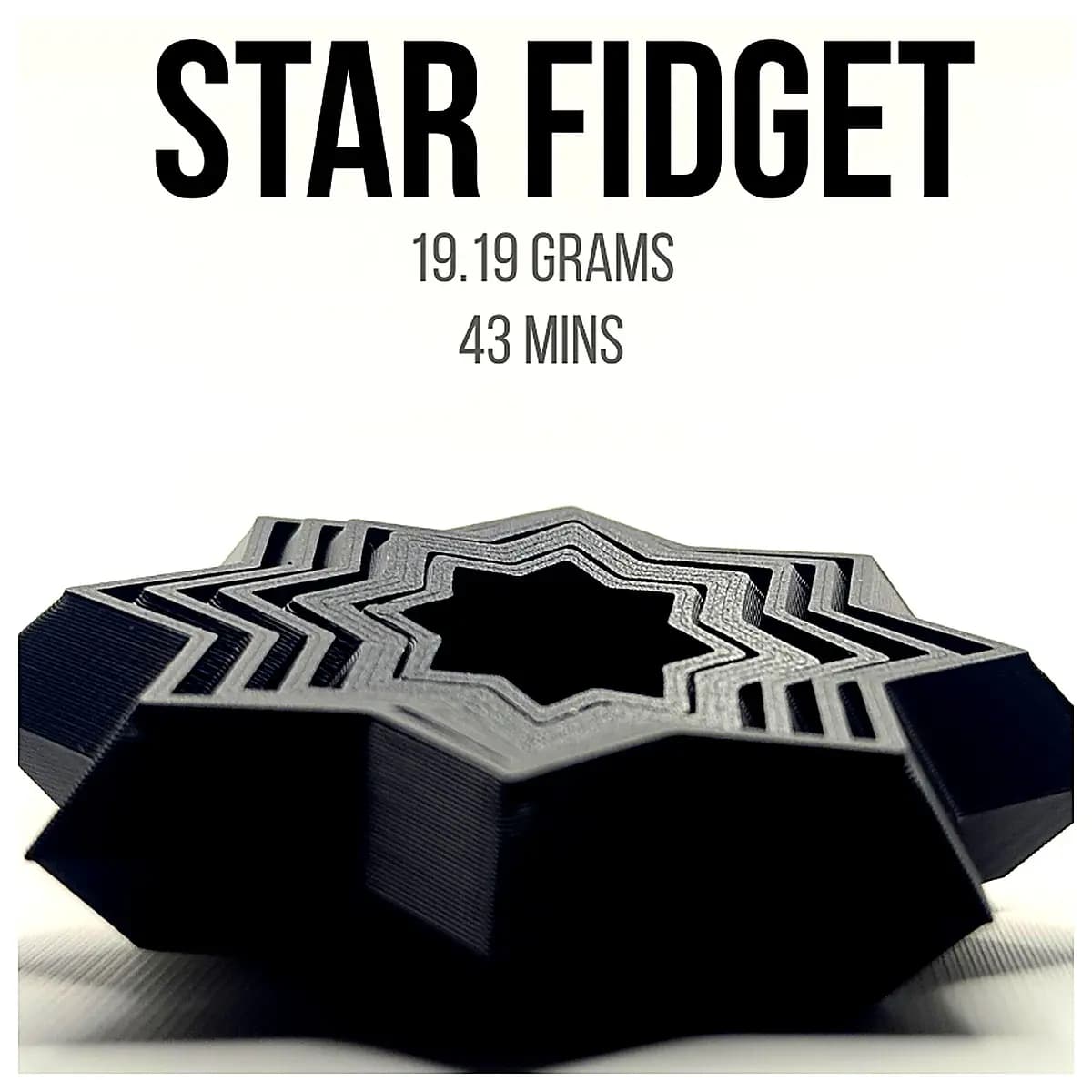 Star Burst Fidget Toy 3D Printed Stress Relief DIY Model Creative Puzzle Desktop Decoration Fidget Toy Set