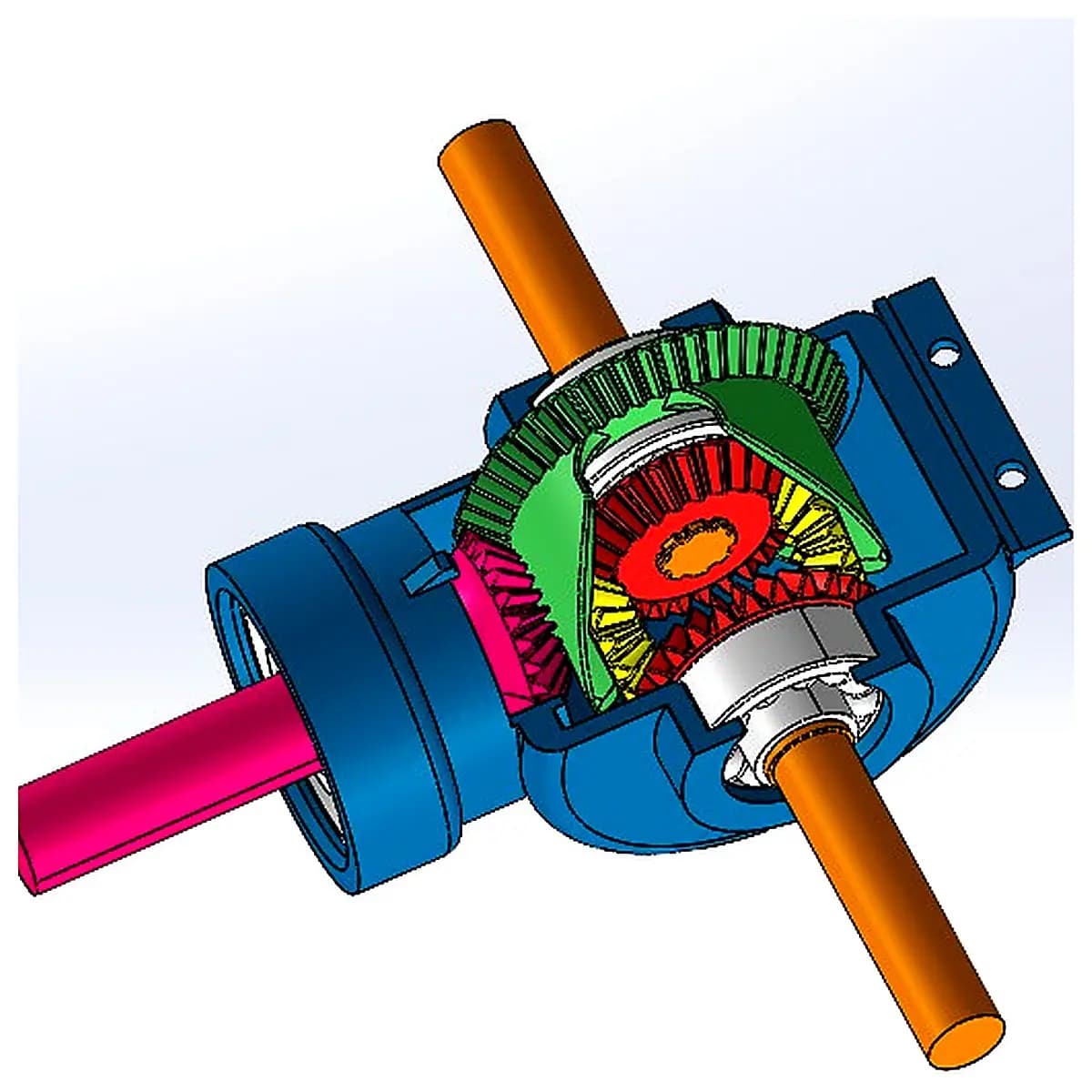 RC Model Open Differential Parts Car Accessory Differential Gearbox Vehicle Modification Speed Boost Toy Model