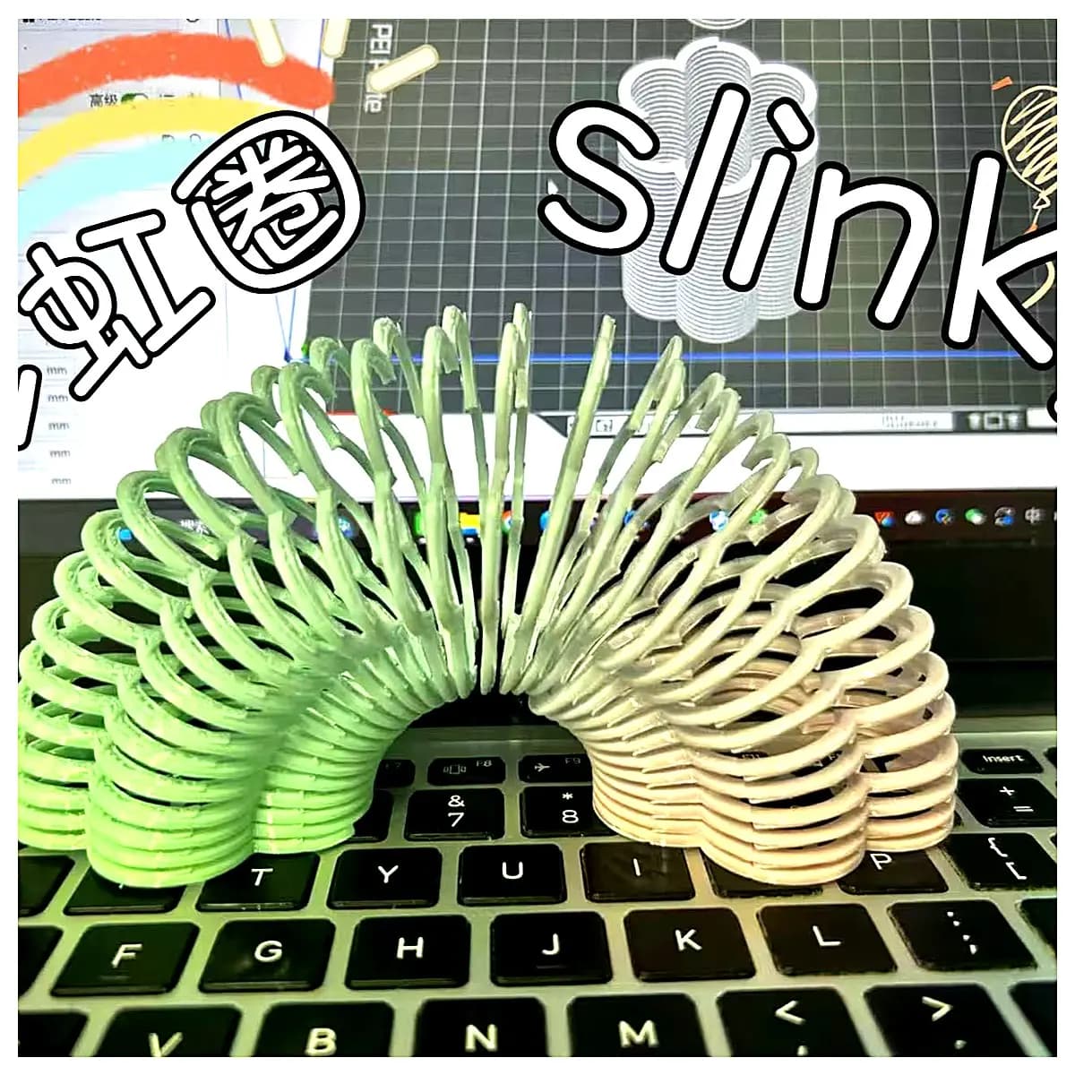 Rainbow Circle Slinky Toy Spinning Fun Puzzle Figure Play Set Kids Gift Physical Exercise