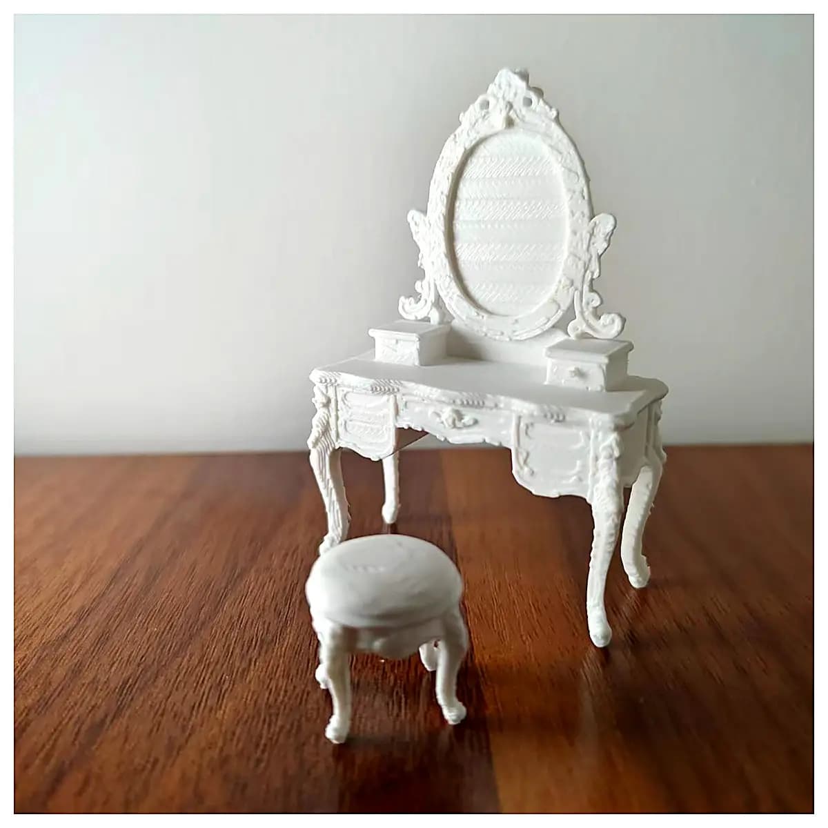 Mini European Dressing Table Small Space Vanity Chair Seat Desk Makeup Table Bedroom Furniture Decorative Girl Aesthetic Multi Function European Style