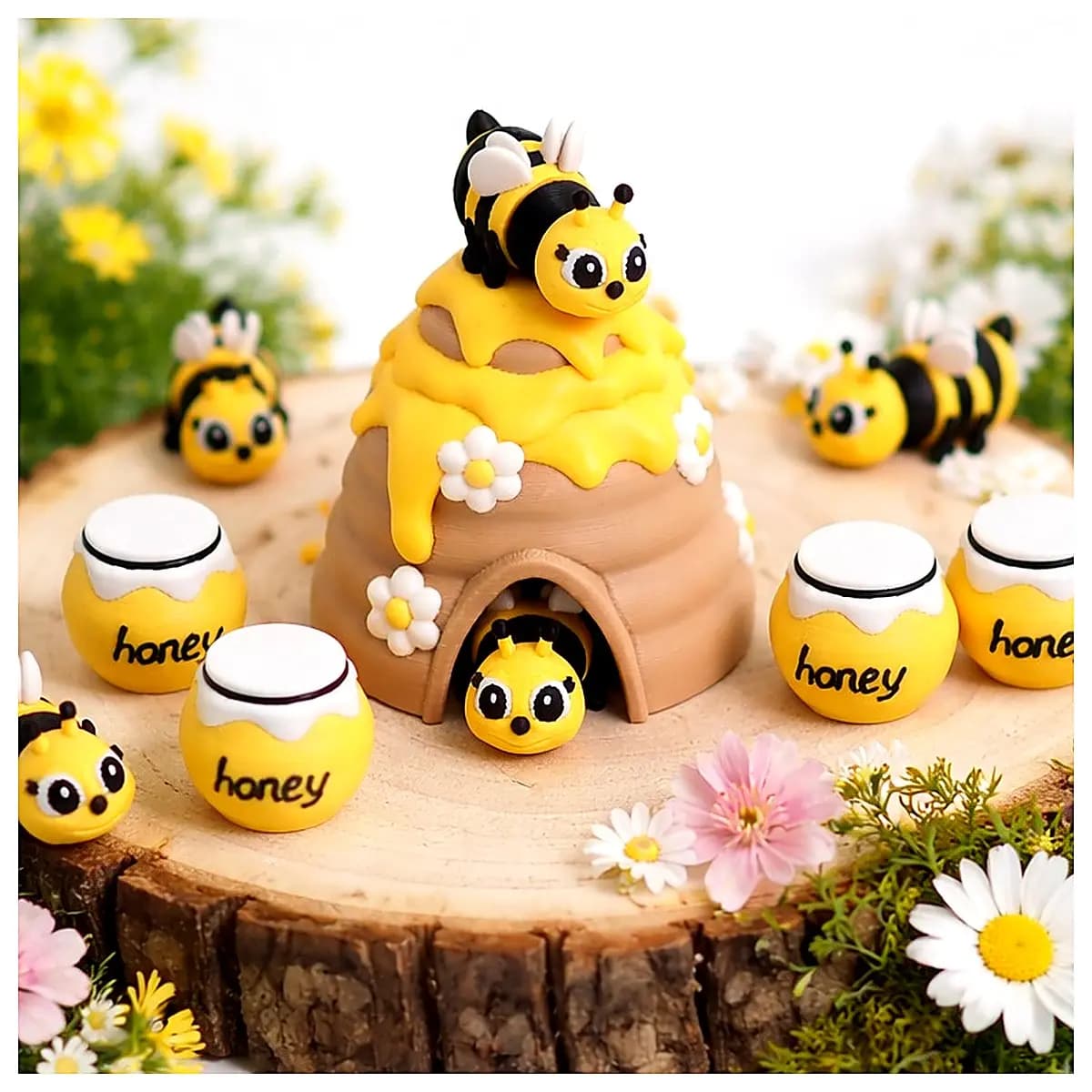 Moving Bee Toy Jointed Model Educational Toys Kids Gifts Interactive Play Fun Learning Honeybee Accessories