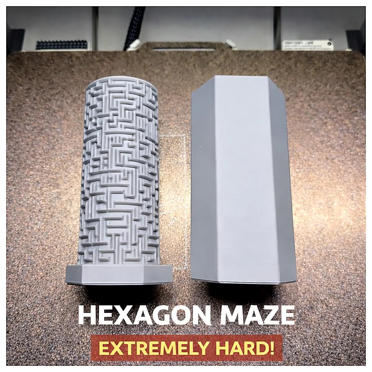 Hexagonal Maze Puzzle Box Extremely Difficult Geometric Puzzle Game Complex Puzzle Brain Teaser Challenging Fun