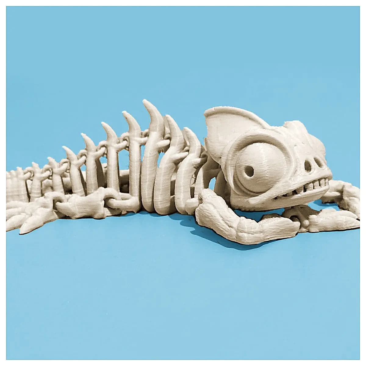 Articulated Skeleton Chameleon Model Toy Realistic Dinosaur Figure Simulation Collectible Jurassic Dinosaur Jointed Lifelike