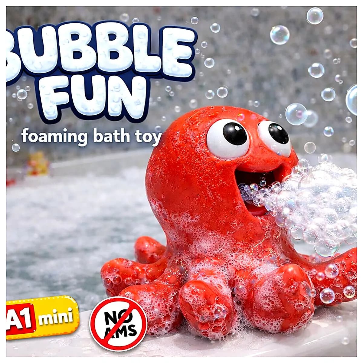 Bubble Octopus Toy Bath Fun for Babies Bubble Play Learning Toy Ocean Animals Early Education Parental Interaction