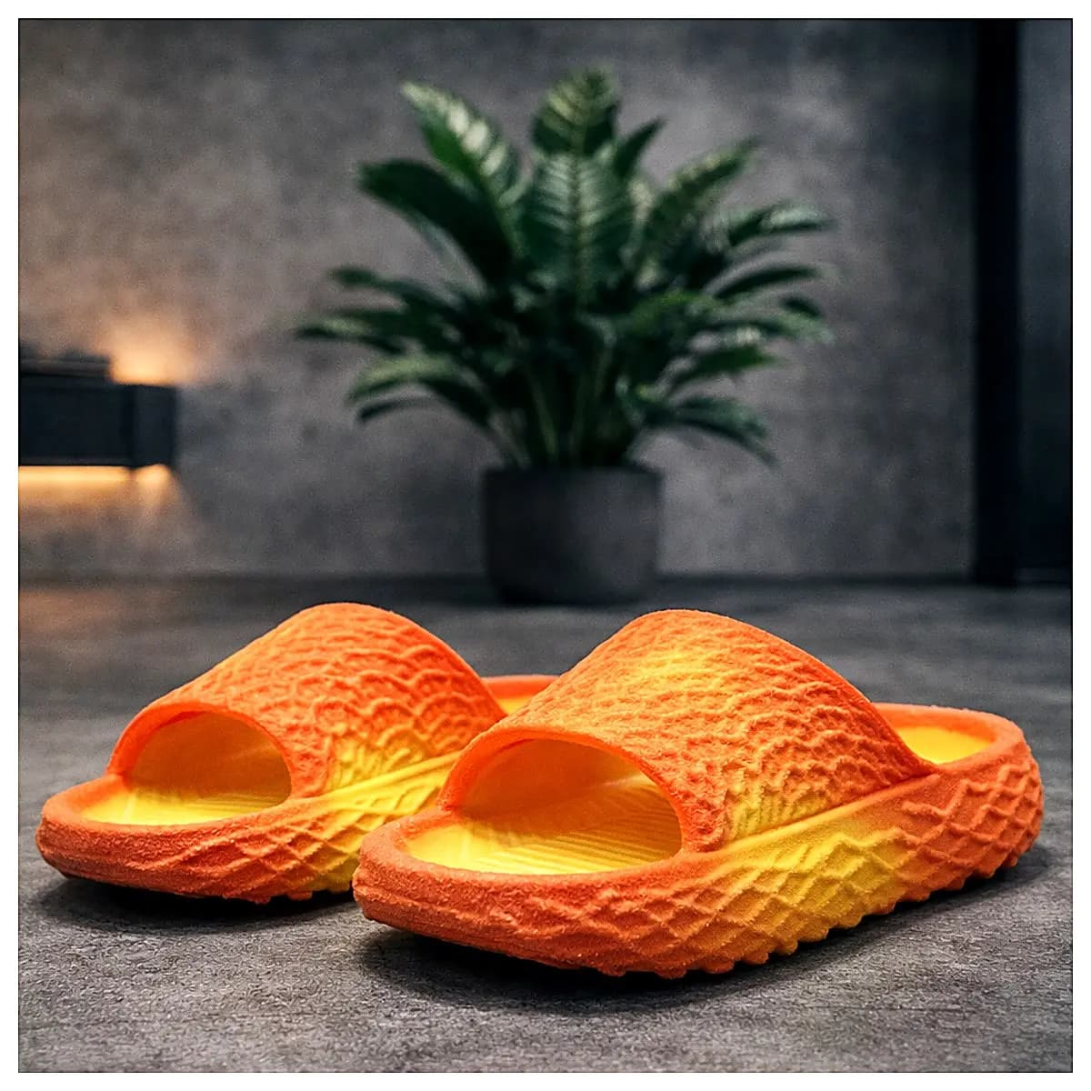 Heat Sensing Plush Slippers Multi Warm Foot Pads Cozy Indoor House Slippers Non Slip Comfort