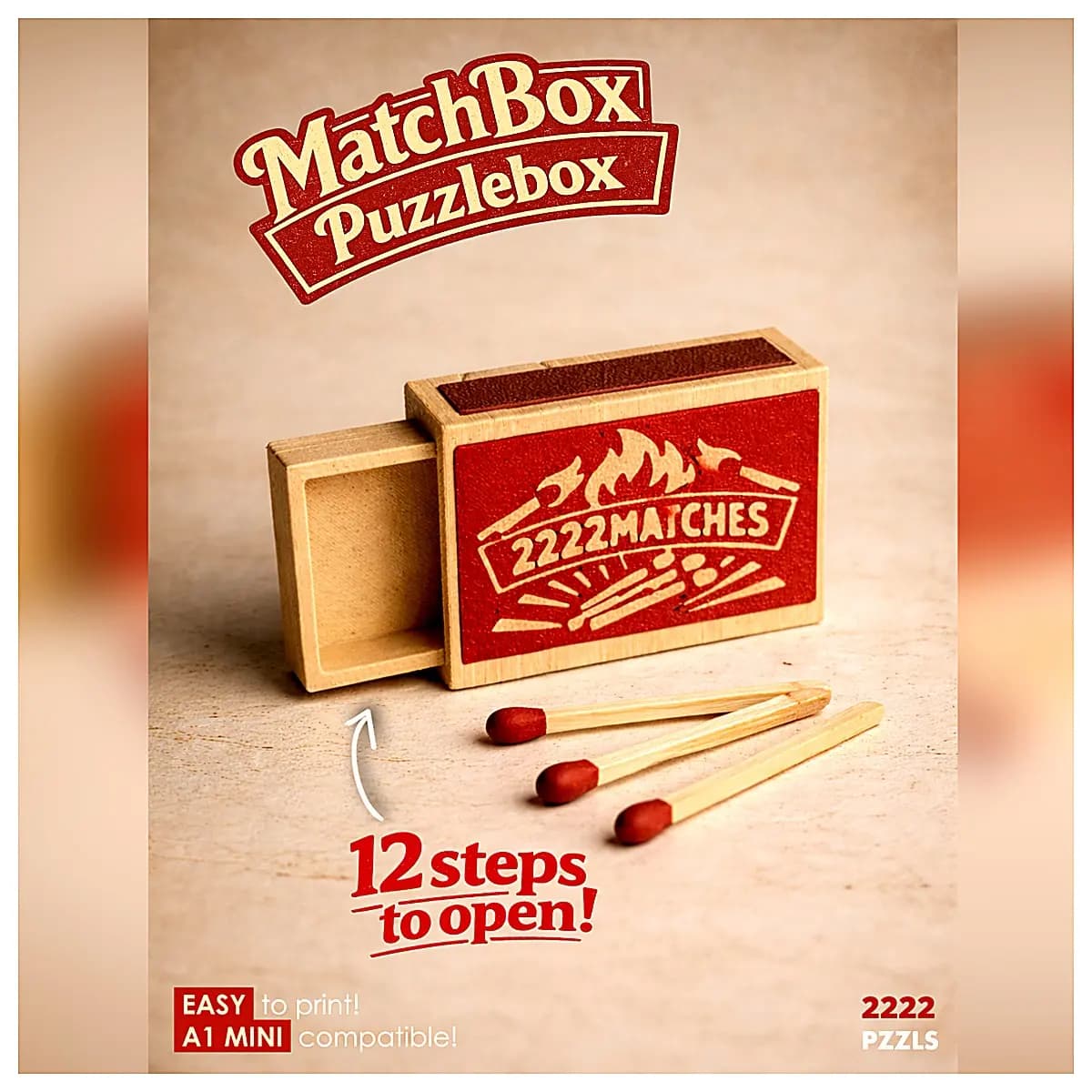 Maze Box 12 Step Puzzle Realistic Toy Brain Teaser Kids Educational Game Challenge Fun Activity