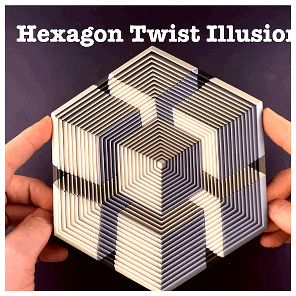 Hexagon Distortion Illusion Toy Stress Relief Puzzle Adult Kids Brain Teaser Anxiety Relief Gadget Relaxing Fun Creative Plaything
