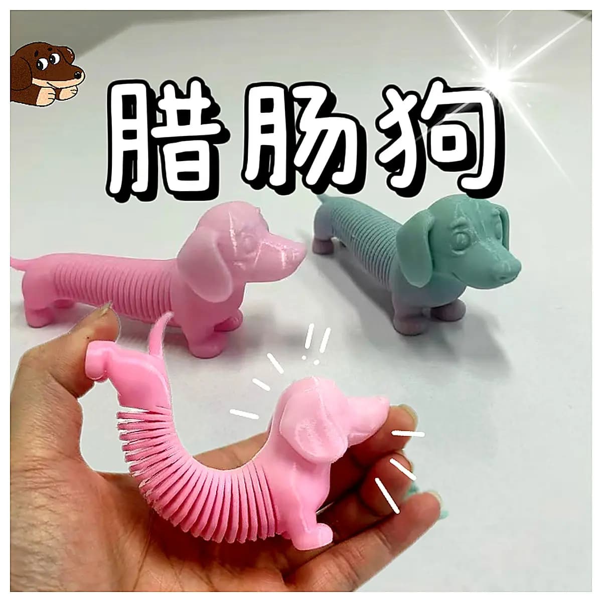 Spring Dachshund Dog Toy Interactive Puzzle Training Chew Pet Dog Accessories Playtime Enrichment Treat Reward