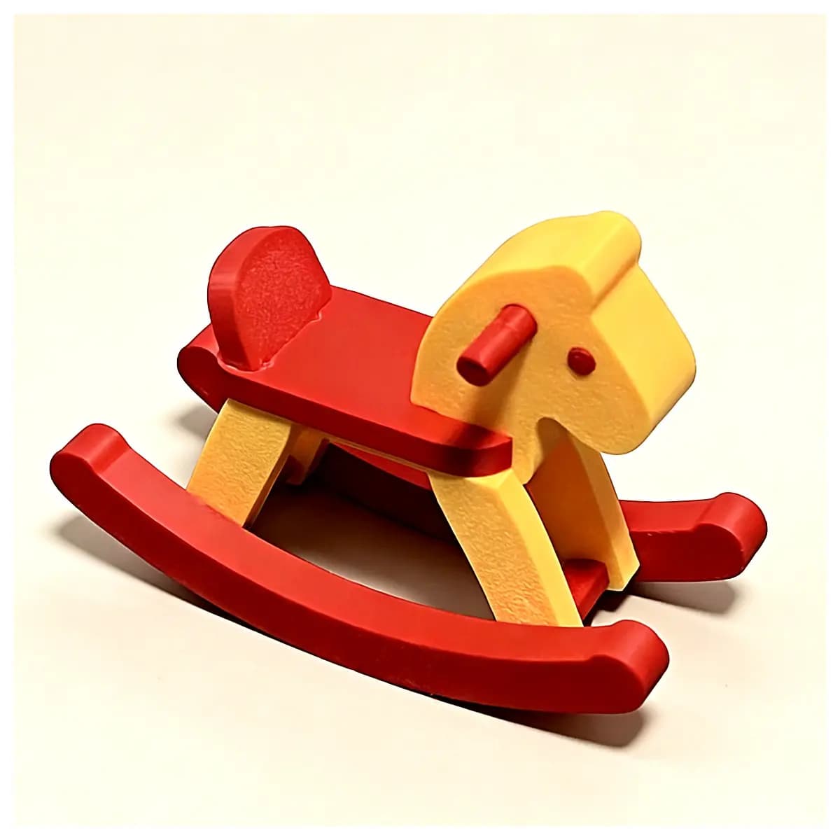 Rocking Horse Toy Infant Soother Plush Toy Rattle Developmental Toy Baby Gift Cute Mini Figurine Parent Child Interaction