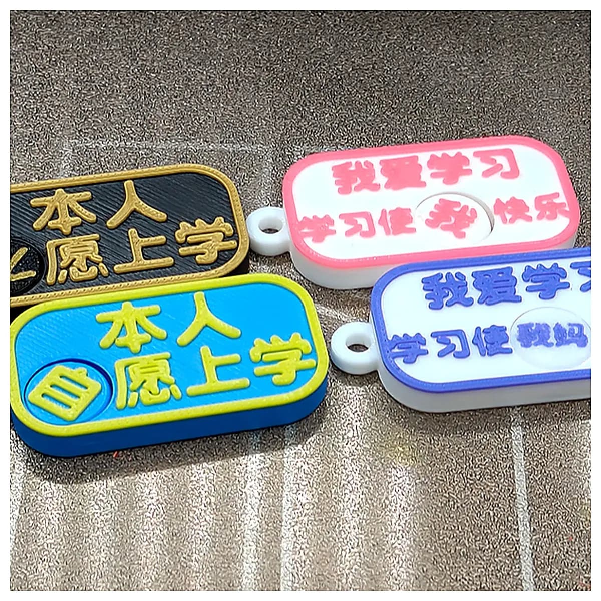 Student Flip Turn Backpack Charms Stress Relief Fun Decorations Cute Accessory for Backpack Mood Decor Student Gift Backpack Charms