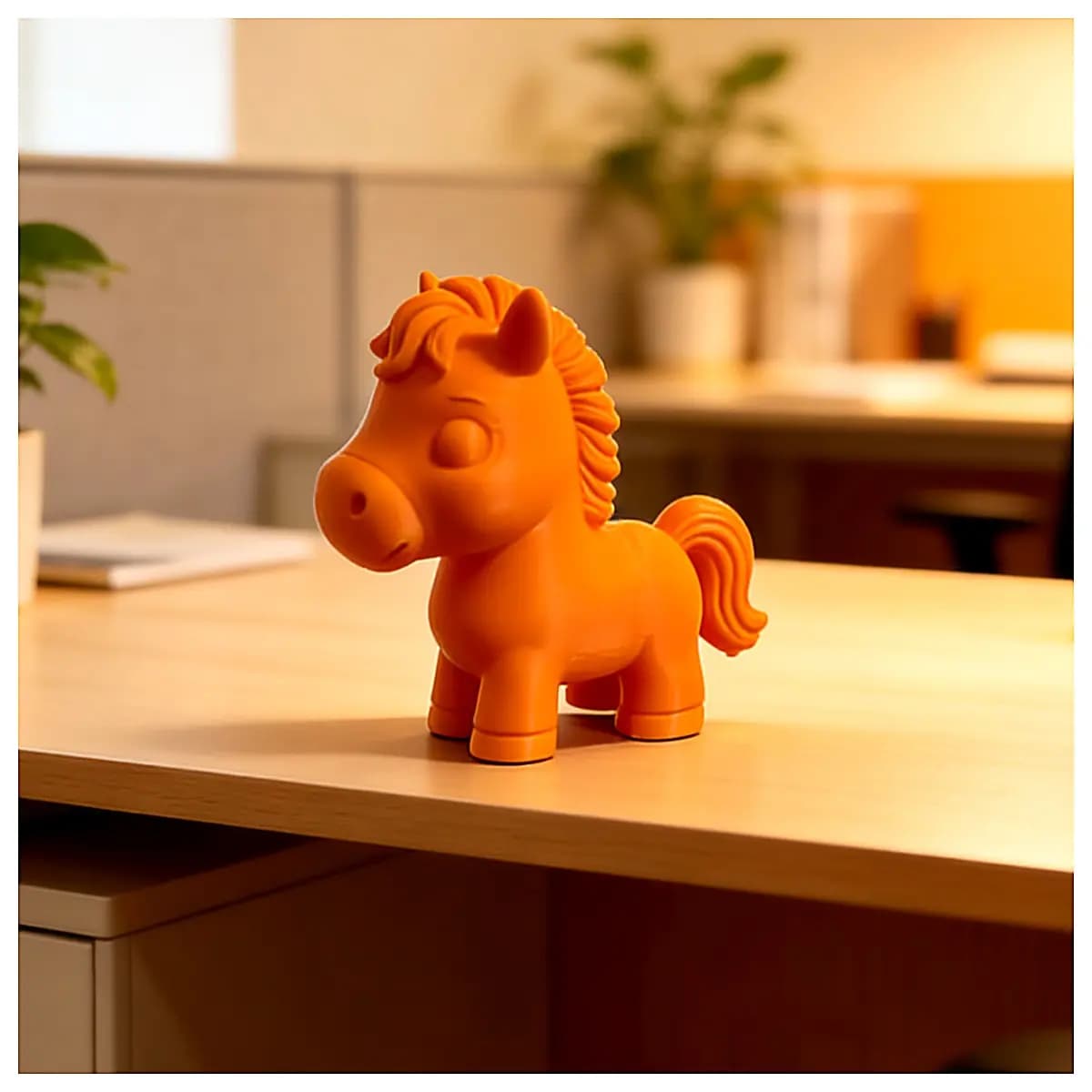 Cartoon Horse Figurine Year of the Horse Decoration Model Toy Horse Figurine Festival Gift Memorial Decoration