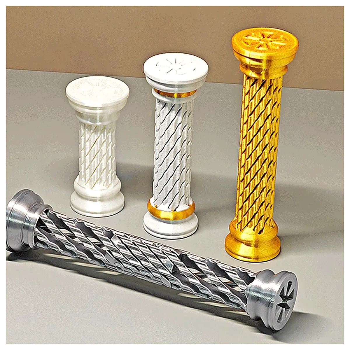 Revolving Spiral Column Puzzle Toy Unwind Spin Challenge Fun Kids Activity Stress Relief Rotating TD1
