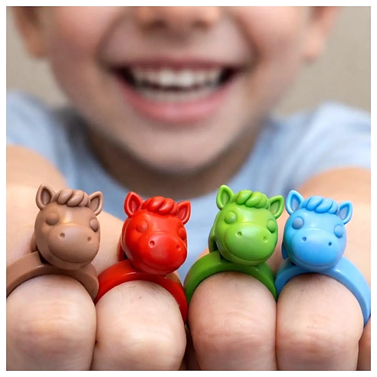 Baby Soother Ring Cute Rings Infant Toys Kids Play Rings 2g Soft Silicone Sleep Aid