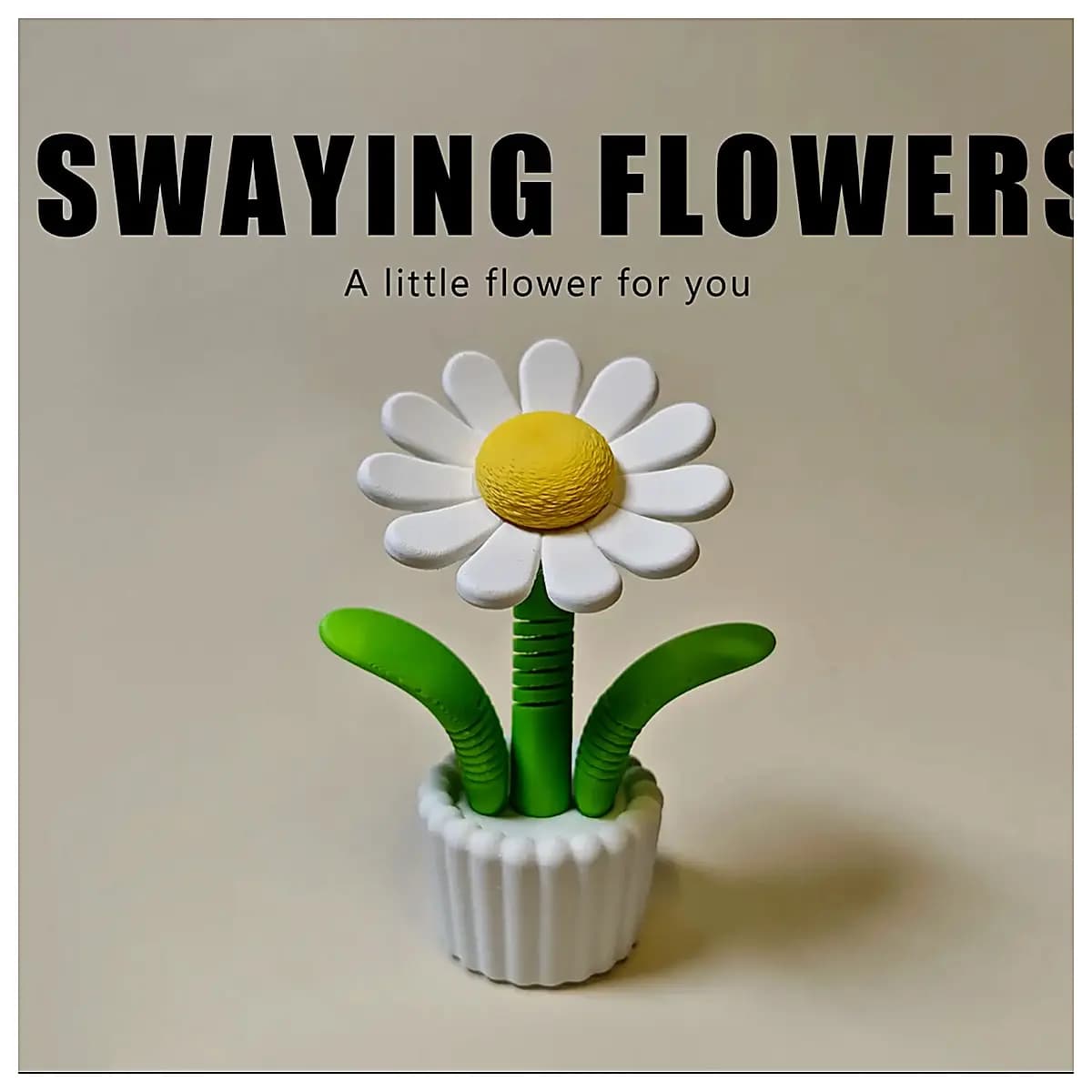 Moving Flower Toy Realistic Flowers Potted Plants Decorative Flowers Flower Bouquet Creative Friends Creative Floral Art