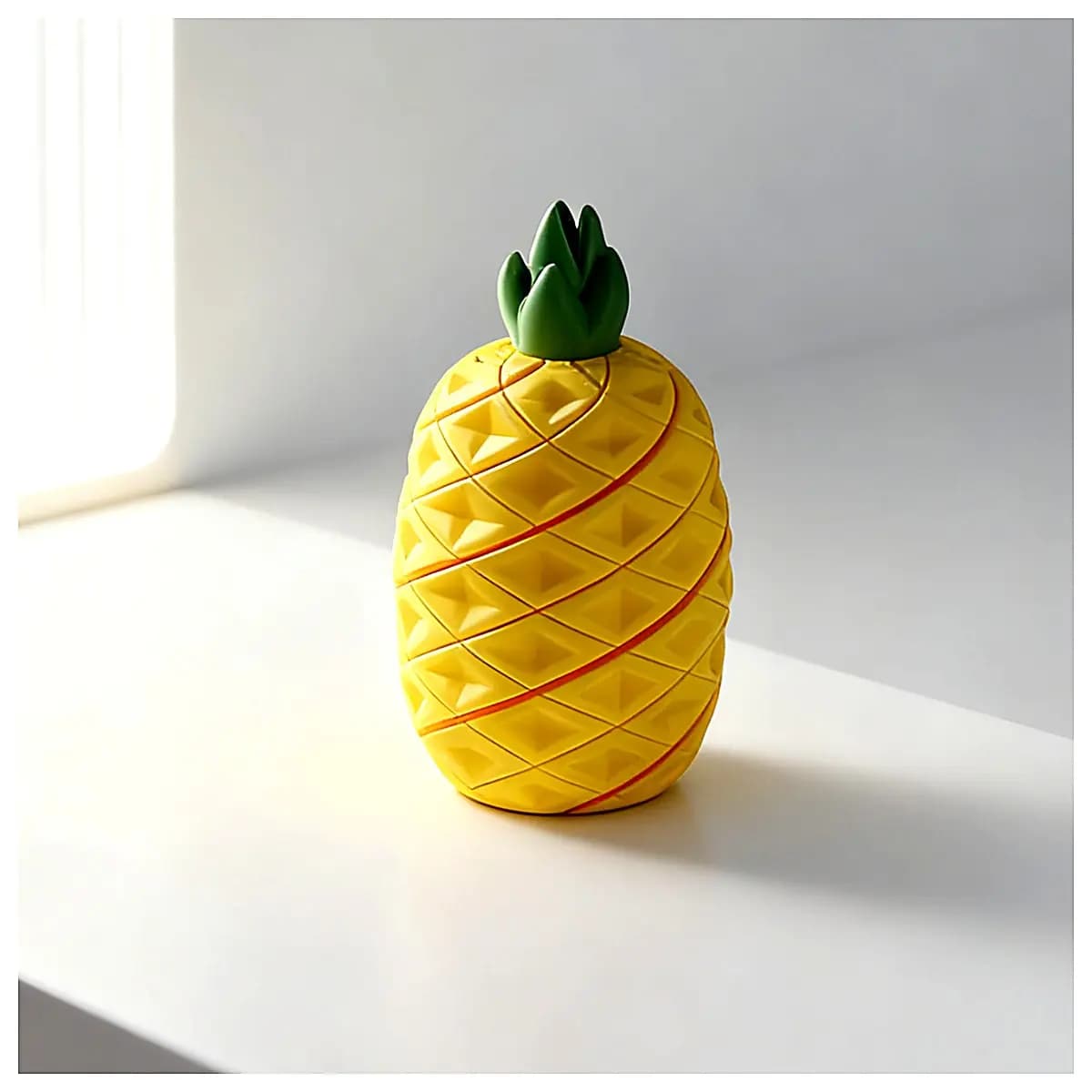 Rotating Pineapple Puzzle Toy Fun Challenging Fruit Unboxing Toy Kids Brain Teaser Stress Relief Decompression Toy Parent Child Interaction Pineapple
