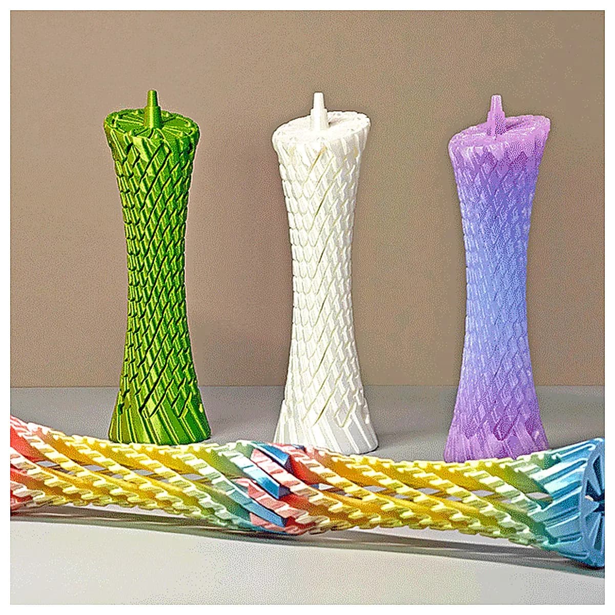Canton Tower Stress Relief Toy Rotating Spiral Puzzle Tower Model Fun Brain Teaser Pressure Release Toy