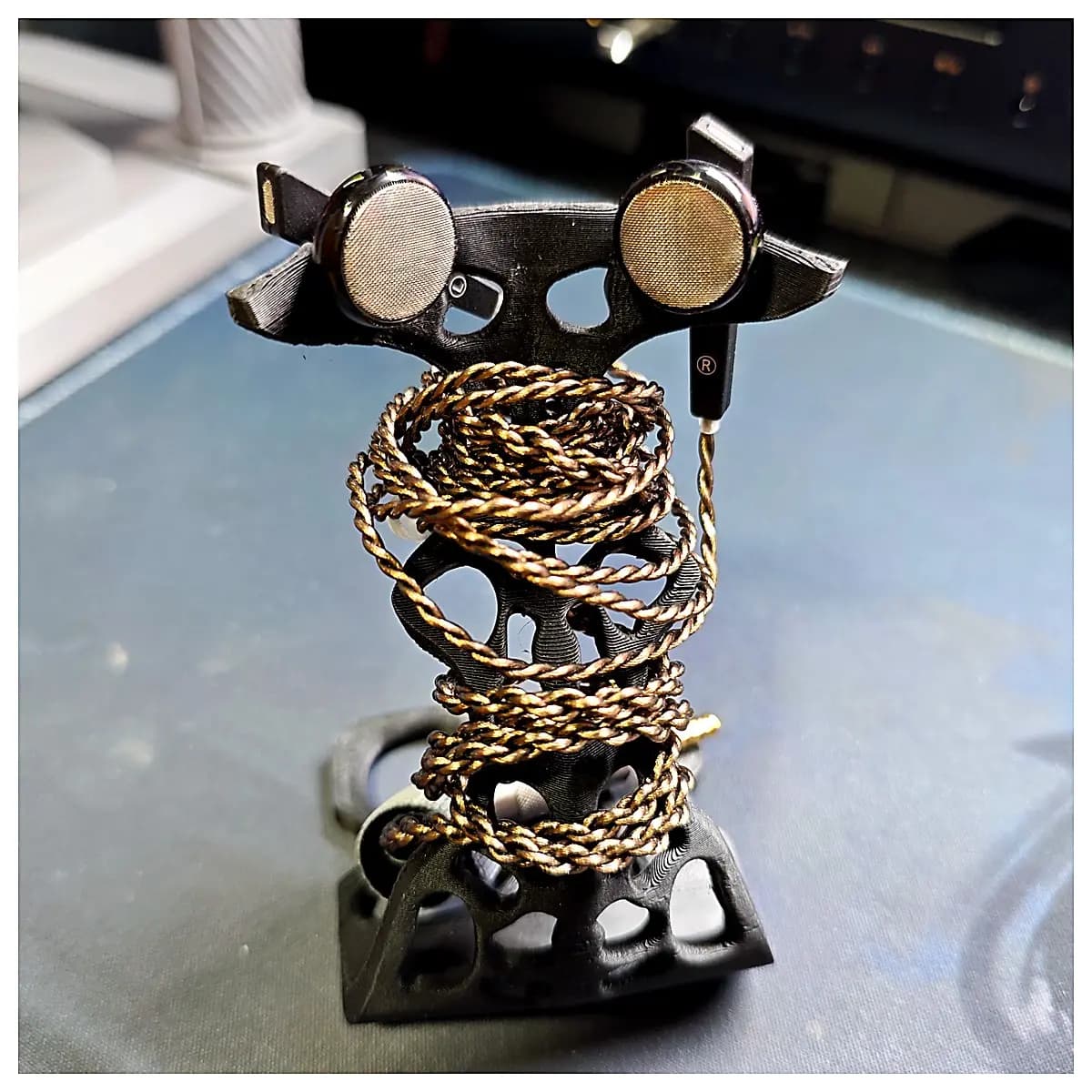 Headphone Holder Flat Head Open Hole Design Lightweight Phone Headset Holder 25g Compatibility