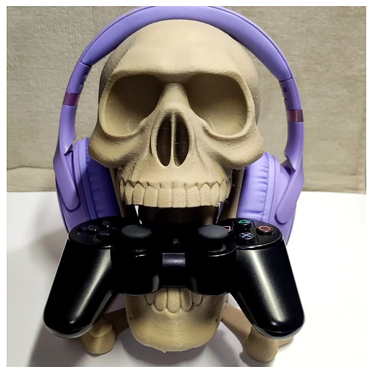 Skulls Head Earphone Stand Game Controller Stand Phone Stand Desktop Holder Mobile Accessory Skulls Head