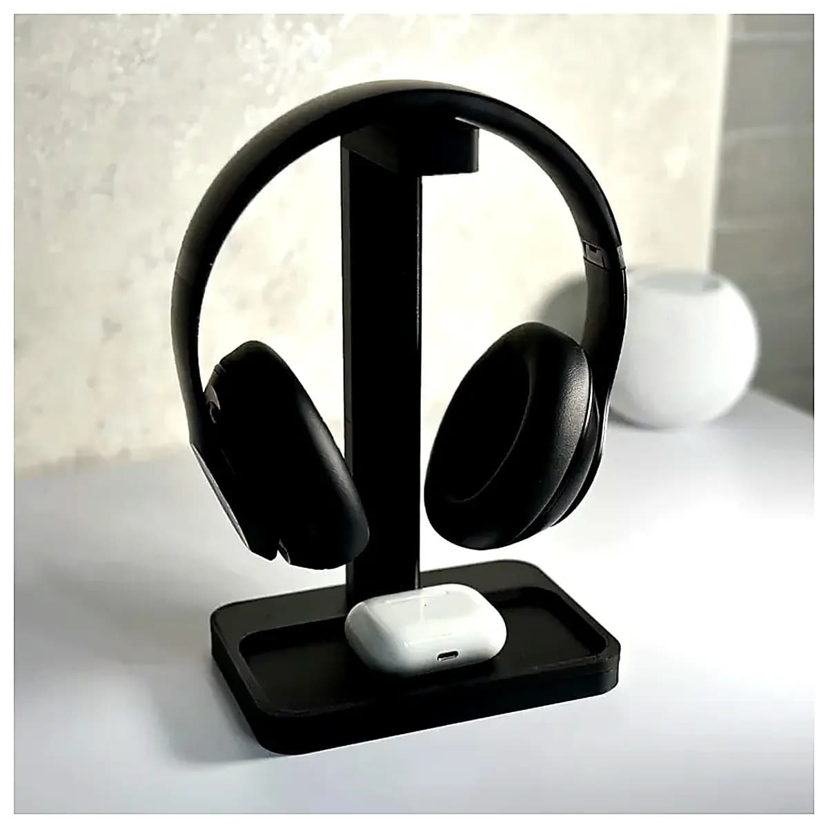 Headphone Holder Earbud Clip Phone Headphone Stand Mobile Earphone Holder Earbud Fixer Portable Phone Stand Lazy Person Headphone Stand