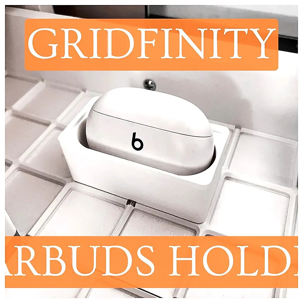 Gridfinity Earbud Case Organizer Accessory for Earbud Boxes Protection Electronics Storage Phone Accessories Storage Solutions