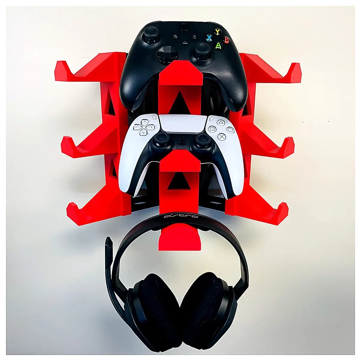 Gamepad Headset Wall Mount Holder Desktop Storage Rack for Gaming Accessories Wall Mounted Device Organizer Game Storage Solutions