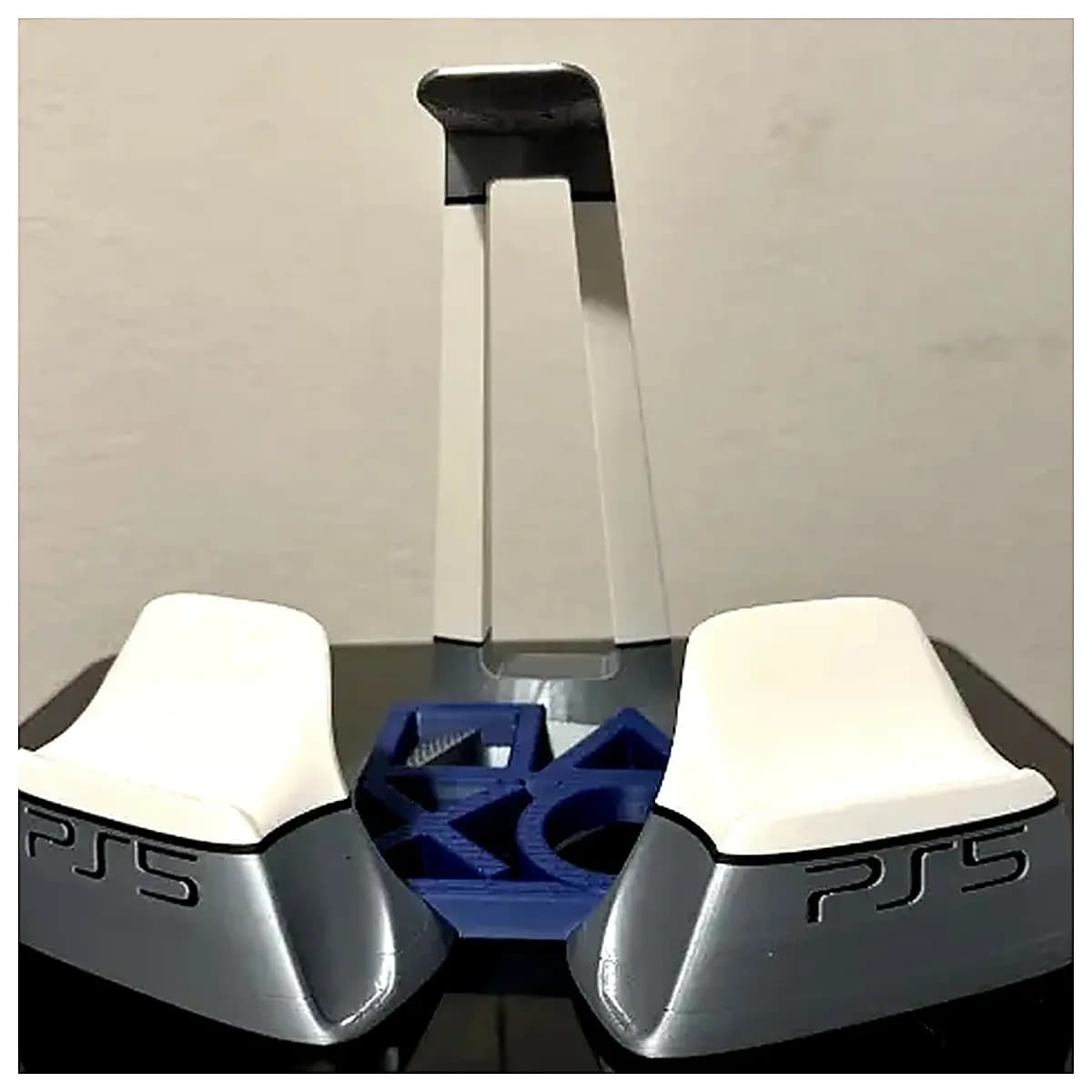 PS5 Headset Stand Dual Controller Holder Gaming Accessory Storage Shelf for PS5 Console Gamer Gear