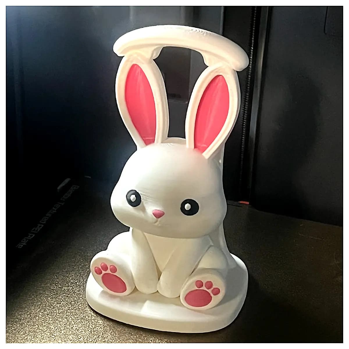 Cute Rabbit Ear Headphone Holder Phone Headset Stabilizer Desktop Stand Lazy Holder 360 Rotation Phone Accessory