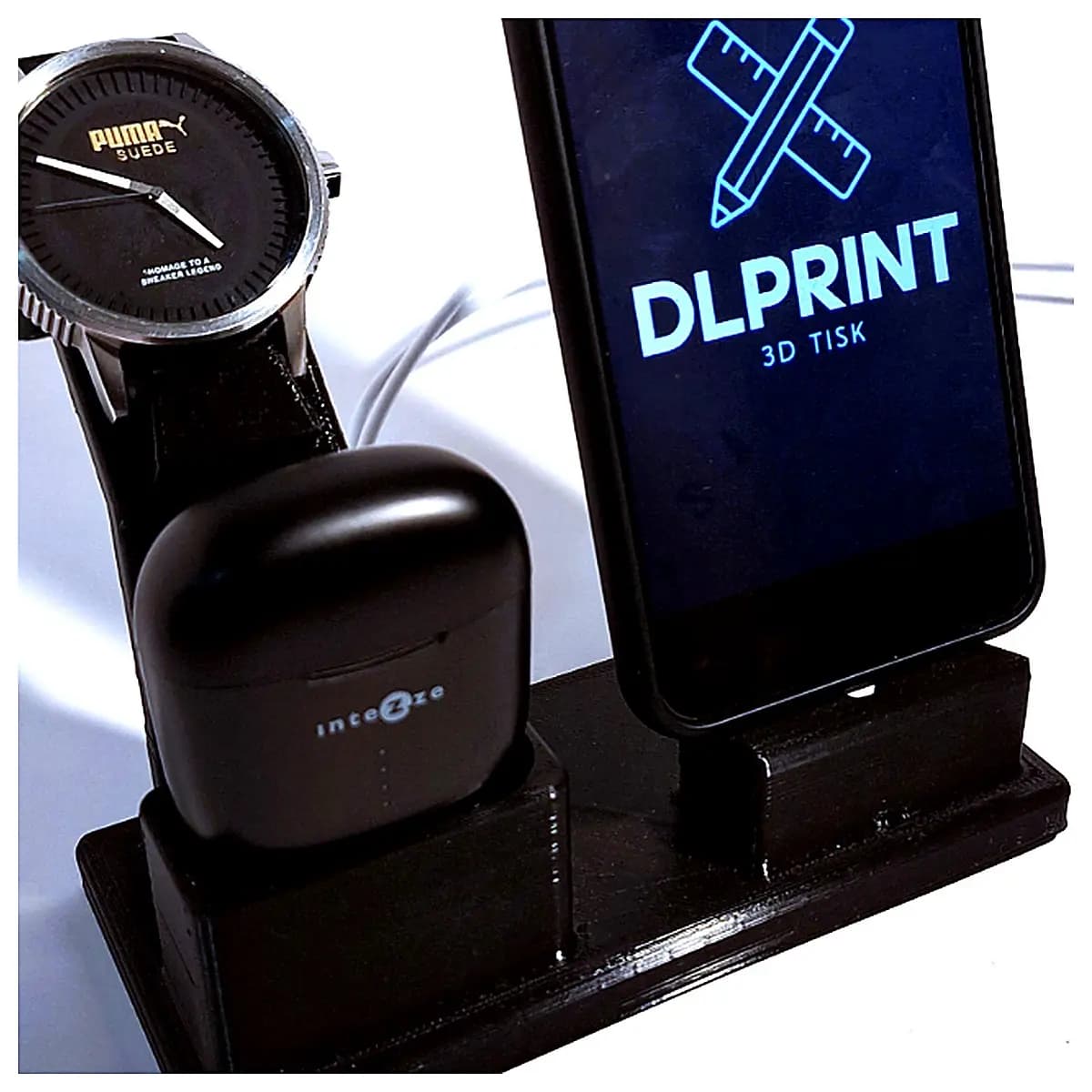 Desktop Storage Box Organizer Phone Stand Charging Station Multi Function Storage Box Desk Organizer Mobile Holder Accessory