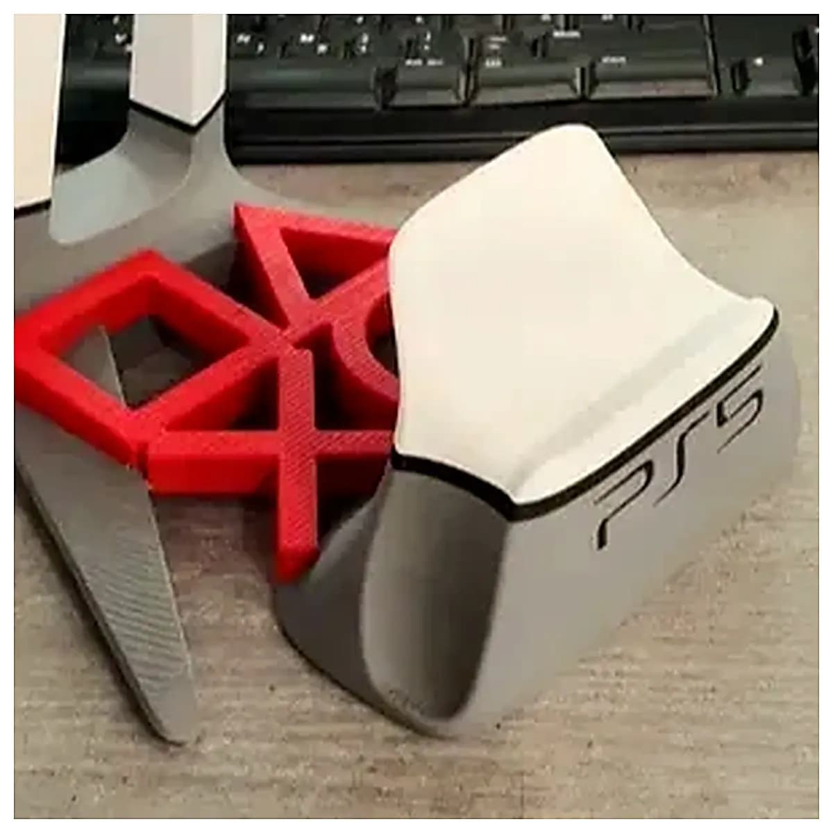 PS5 Headset Stand Controller Stand 2 Part Split Design Gaming Accessories Support Holder Stabilizer Game Storage