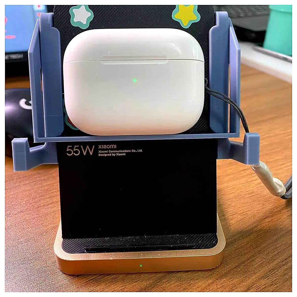 Wireless Charging Dock Horizontal Stand Phone Charger Support Earbuds Fast Charge Stable Holder Mobile Stand