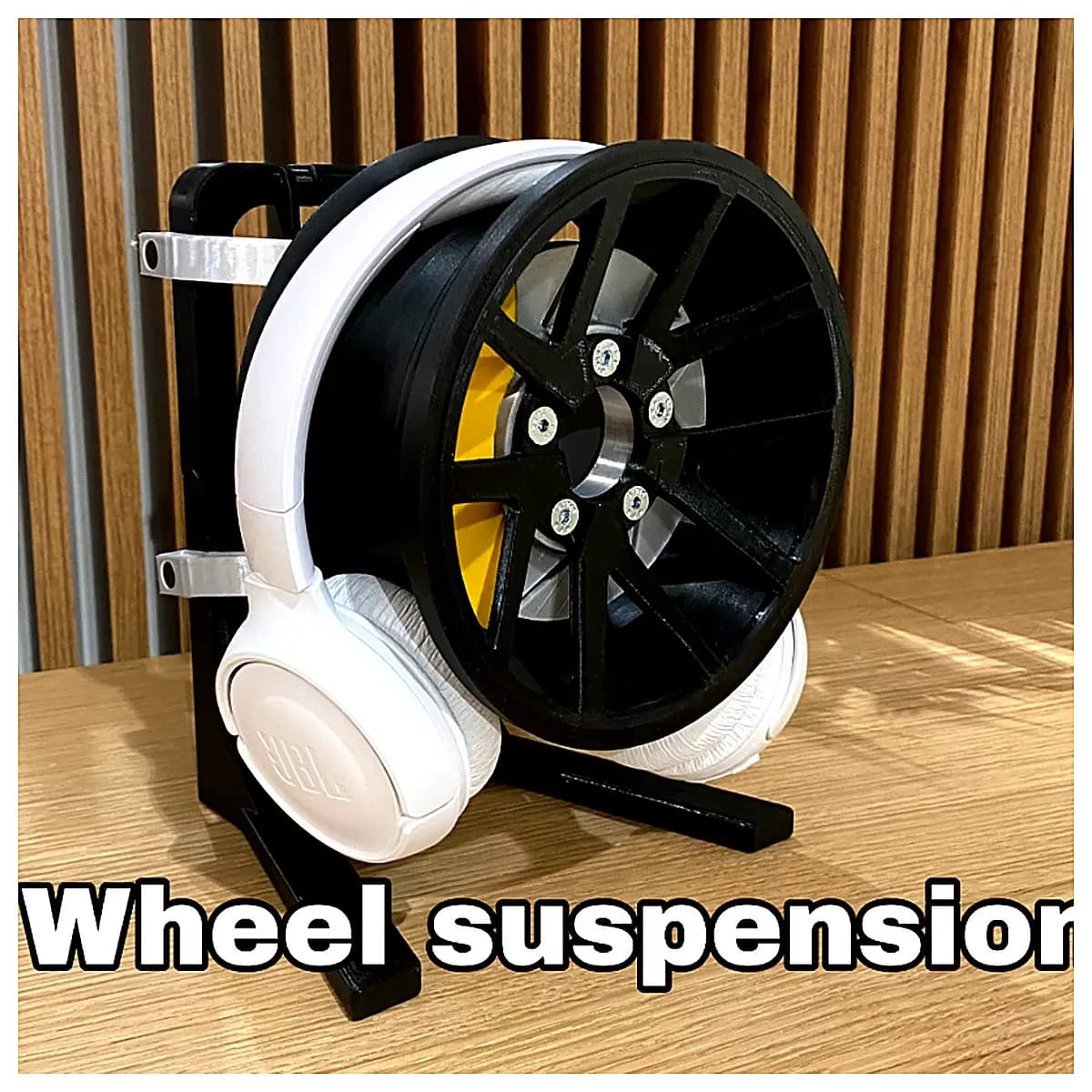 Car Wheel Headphone Mount Holder Phone Stand Auto Accessory Support Bracket Mobile Phone Holder Vehicle Stabilizer
