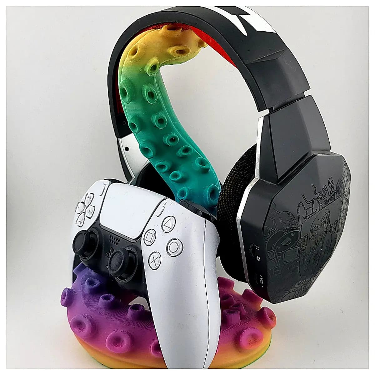 PS5 Controller Accessories Handgrip Holder Phone Stand Headphone Stand Gaming Accessories Compatible with PS5