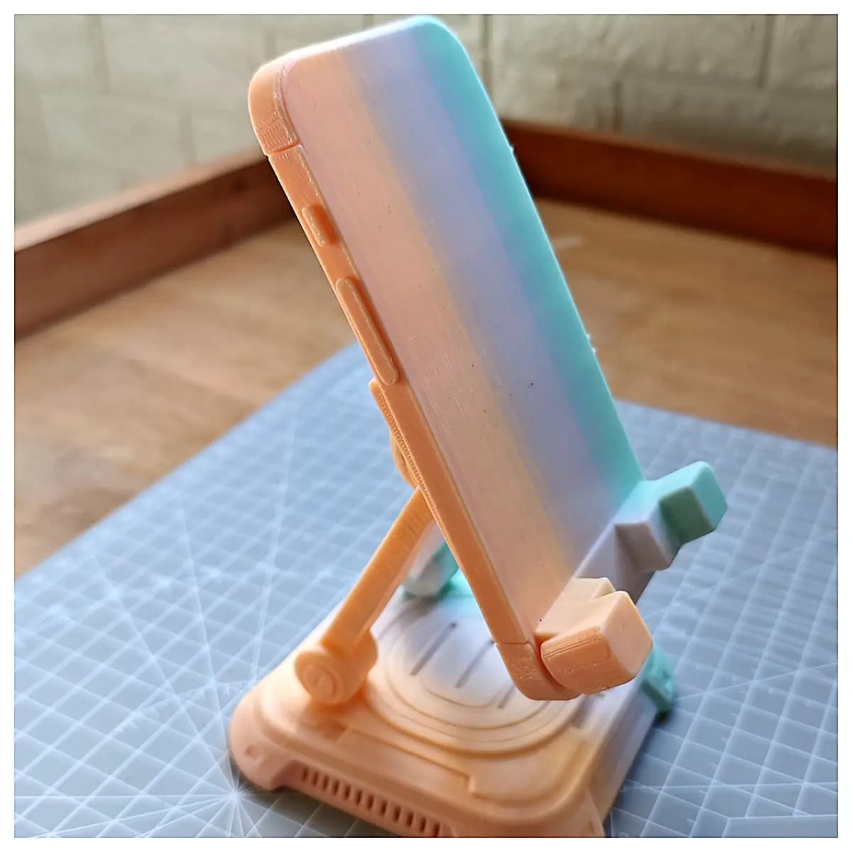 Rectangular Phone Stand Print Desktop Decoration Office Desk Toy Gift Kids Accessories Print Holder Creative Placement
