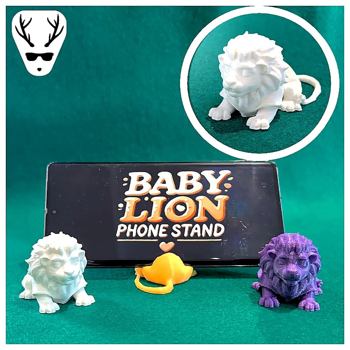 Cute Lion King Phone Stand Mobile Holder 360 Rotating Lipstick Holder Support Desk Stand Office Learning Decoration Accessory