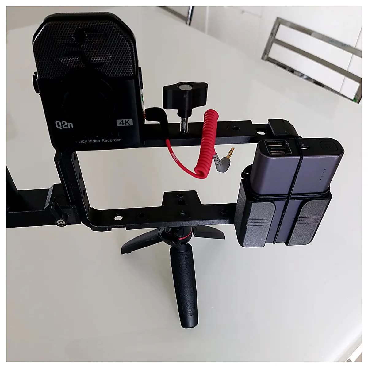 Phone Holder NATO Rail Mount Charger Bank Stand Mobile Phone Case Accessory Compatible Phone Holder Outdoor Travel Stand